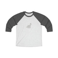 Women's 3/4 Tee - Gray Dino