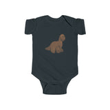 Infant Bodysuit - Orange Dino